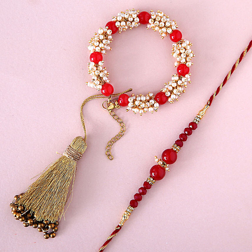 Sneh Delightful Family Rakhi Set