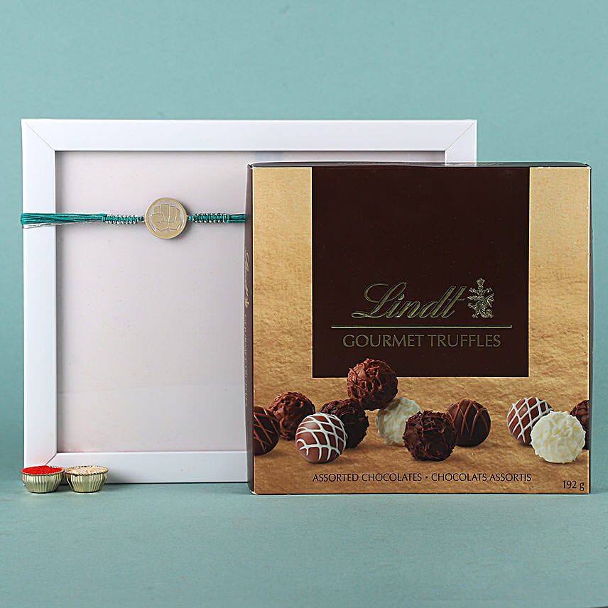Sneh Hulk Kids Rakhi & Lindor Gourmet Truffles