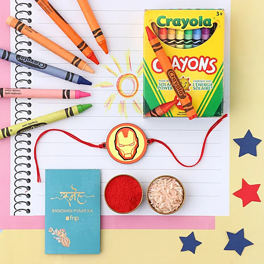 Sneh Ironman Marvel Rakhi N Crayola 24