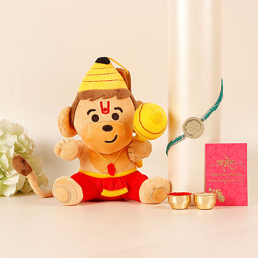 Sneh Kids Designer Hulk Rakhi & Lord Hanuman Toy