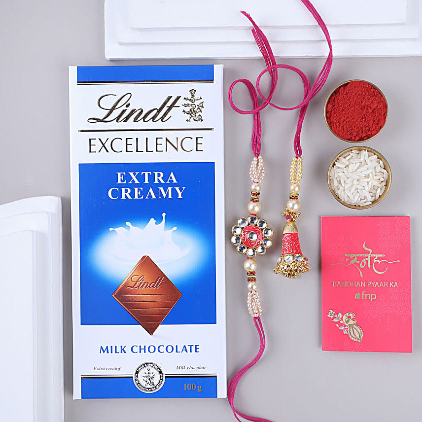 Sneh Meenakari Bhaiya Bhabhi Rakhi N Lindt Excellence