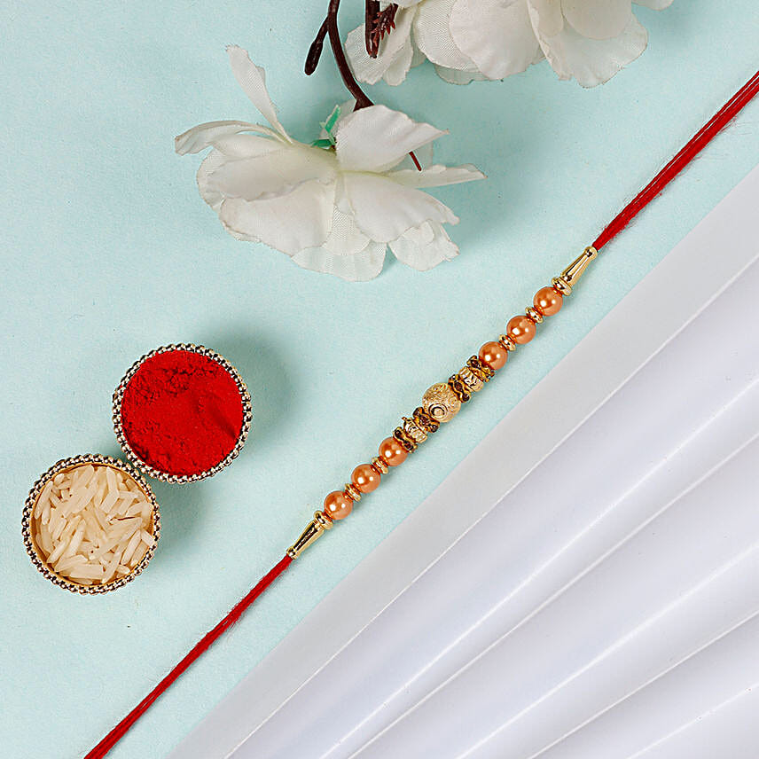 Sneh Minimalist Rakhi With Almonds & Ferrero Rocher