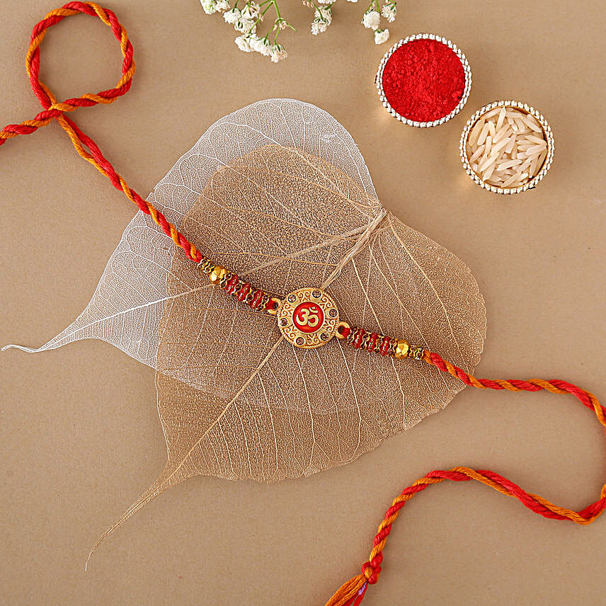 Sneh Om Rakhi With Soan Papdi & Almonds