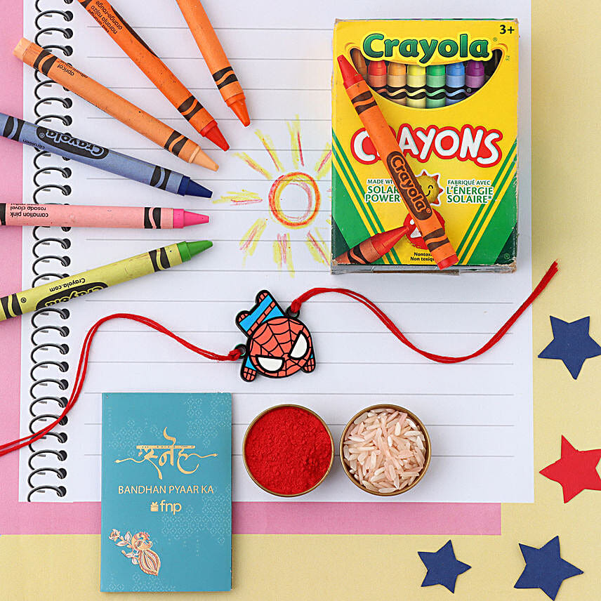 Sneh Spiderman Marvel Rakhi N Crayola 24