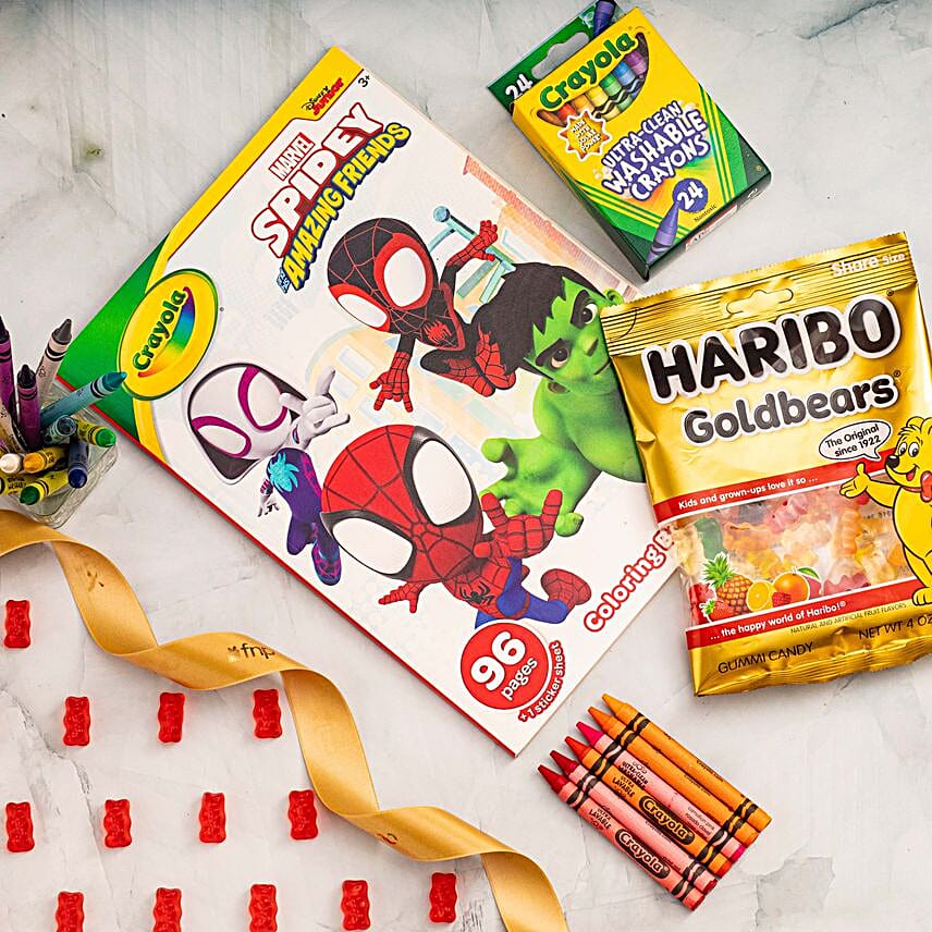 Spider Man Colour Pack N Chocolates