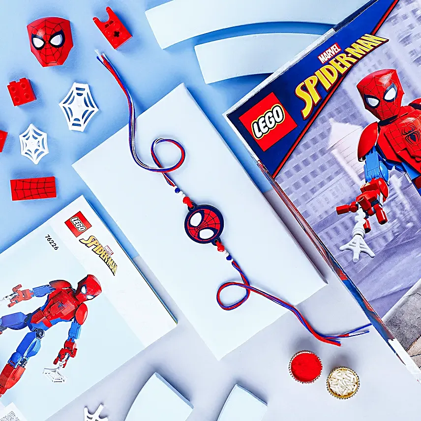 Spiderman Rakhi N Lego Game Gift Combo