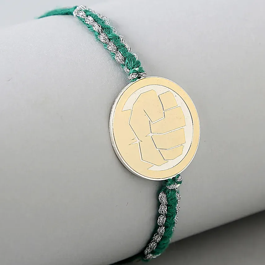 Superhero Metal Hulk Rakhi For Kids