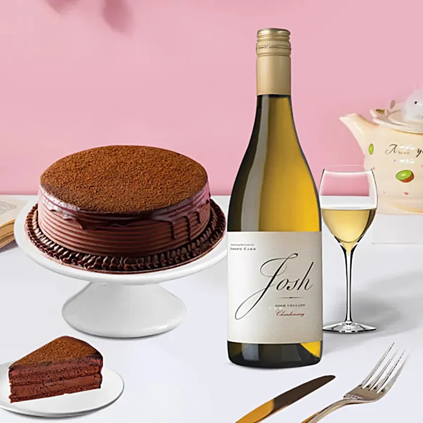 Tempting Chocolate Cake With Josh Cellars Wine
