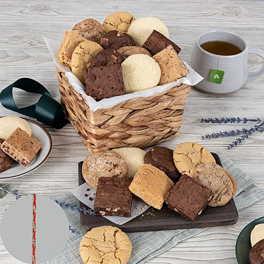 Traditional Rakhi with Gourmet Sweets