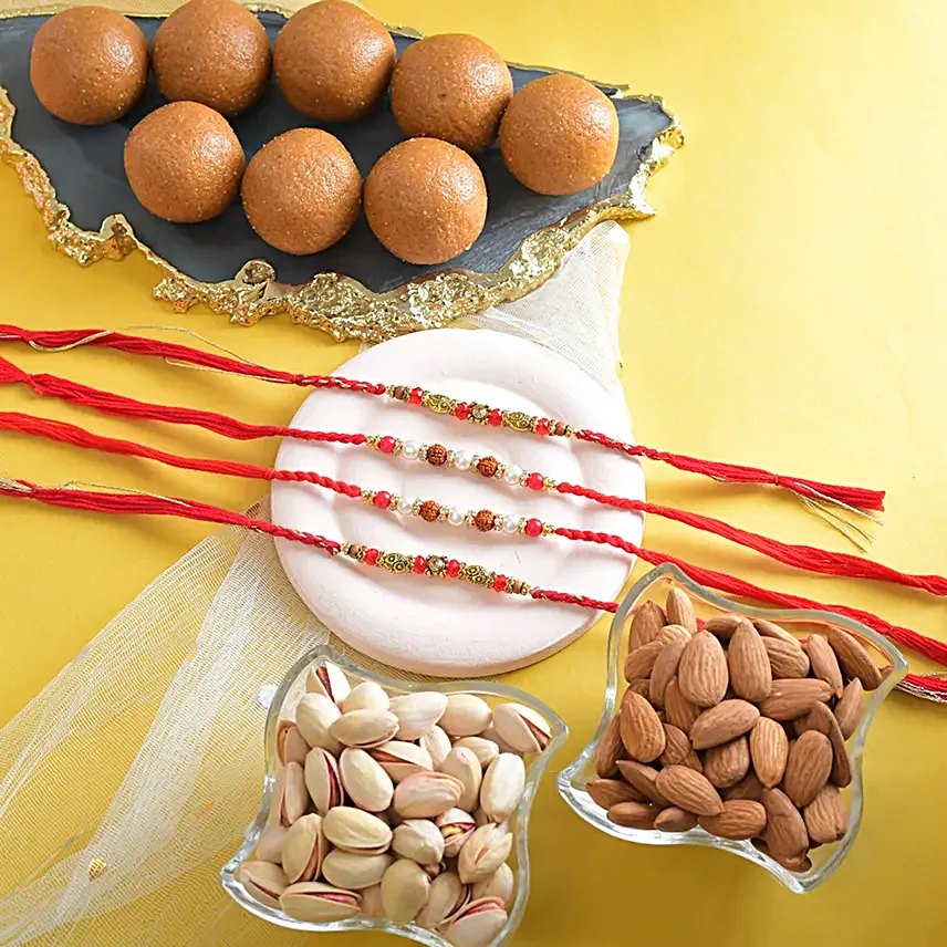 Traditional Treats Rakhi Combo