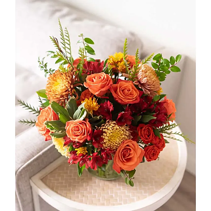 Warm Sunburst Rose Bouquet Regular
