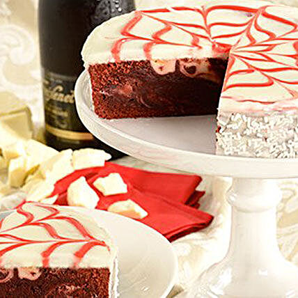 Red Velvet Brownie Cake Cakes Birthday:Friendship Day Gifts to USA