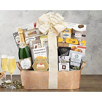 Kiarna California Champagne Assortment Gift Basket:Premium Gifts Delivery in USA