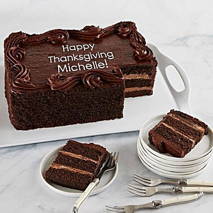Chocolate Sheet Cake With Personalization