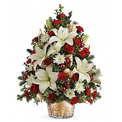 Elegant Floral Christmas Arrangement