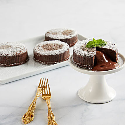 Chocolate Truffle Lava Cakes Birthday:Chocolate Cake Delivery in USA
