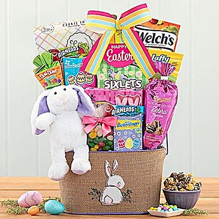 Easter Bunny and Sweets Gift Basket:Easter Gifts  USA