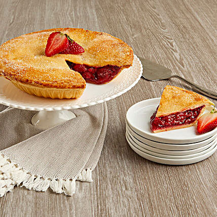 Lip Smacking Strawberry Pie And Greeting Card