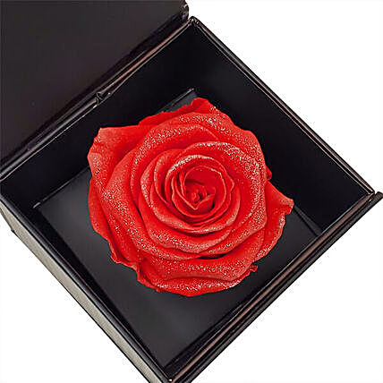 Eternal Orange Pearl Rose N Tempting Lindor Truffles:Send Forever Roses to USA