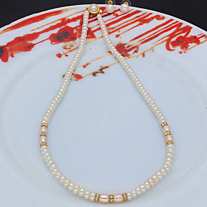 Camundi One Line  Pearl set:Send Jewellery to USA