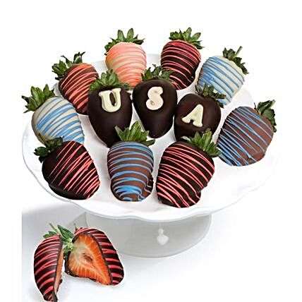 Belgian Chocolate Covered Strawberries:Send Bhai-Dooj Chocolates to USA