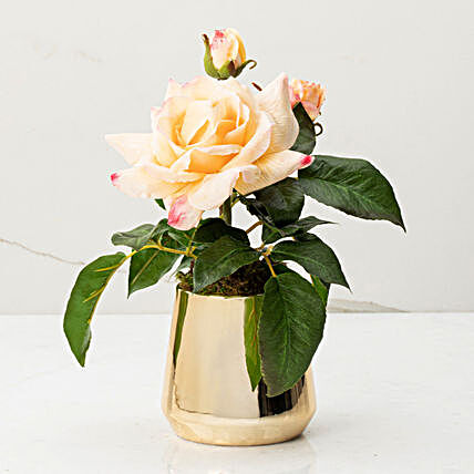 Mothers Day Striking Faux Flowers Rosa Arrangement:Send Gifts for Mother in USA