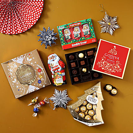 Christmas Special Chocolates Hamper:Hampers USA