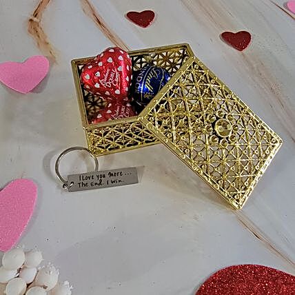 Golden Valentine Box