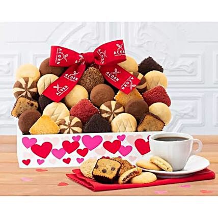 Valentines Day Cookie And Brownie Gift Crate