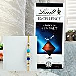 Multy Color Pearl Rakhi with Lindt