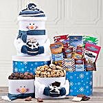 Deluxe Ghirardelli Chocolate Snowman Tower