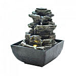 Tiered Rock Formation Tabletop Fountain