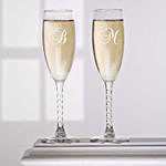 A Toast To Love Personalised Champagne Flute Set