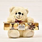 Cute Teddy And Ferrero Rocher 4 Pcs