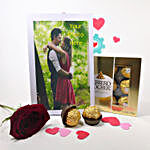Personalized Greeting Card And Rose