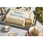 Colossal Vanilla Happy Birthday Sheet Cake