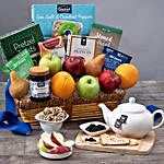 Fruit And Healthy Snacks Basket