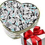 Heart Shaped Chocolate Kisses Box