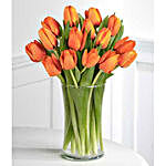 Orange Tulips Vase