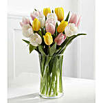 Pastel Tulips Vase