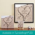 Personalised Sand Heart Canvas
