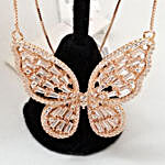 Rose Gold Butterfly Necklace N Chocolates