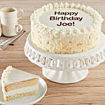 Personalized Vanilla Cake Happy Birthday