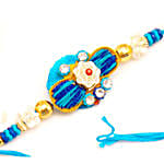 Bright Blue Rakhi For Rakshabandhan usa | Gift Bright Blue Rakhi For ...