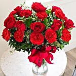 Romantic Red Flower Vase
