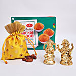 Boondi Laddu With Lakshmi Ganesha Idols