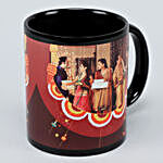 Personalised Black Happy Diwali Mug
