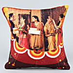 Personalised Red Happy Diwali Cushion