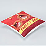 Personalised Red Shubh Diwali Cushion