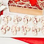 Delectable Candy Cane Cookie Tin Box